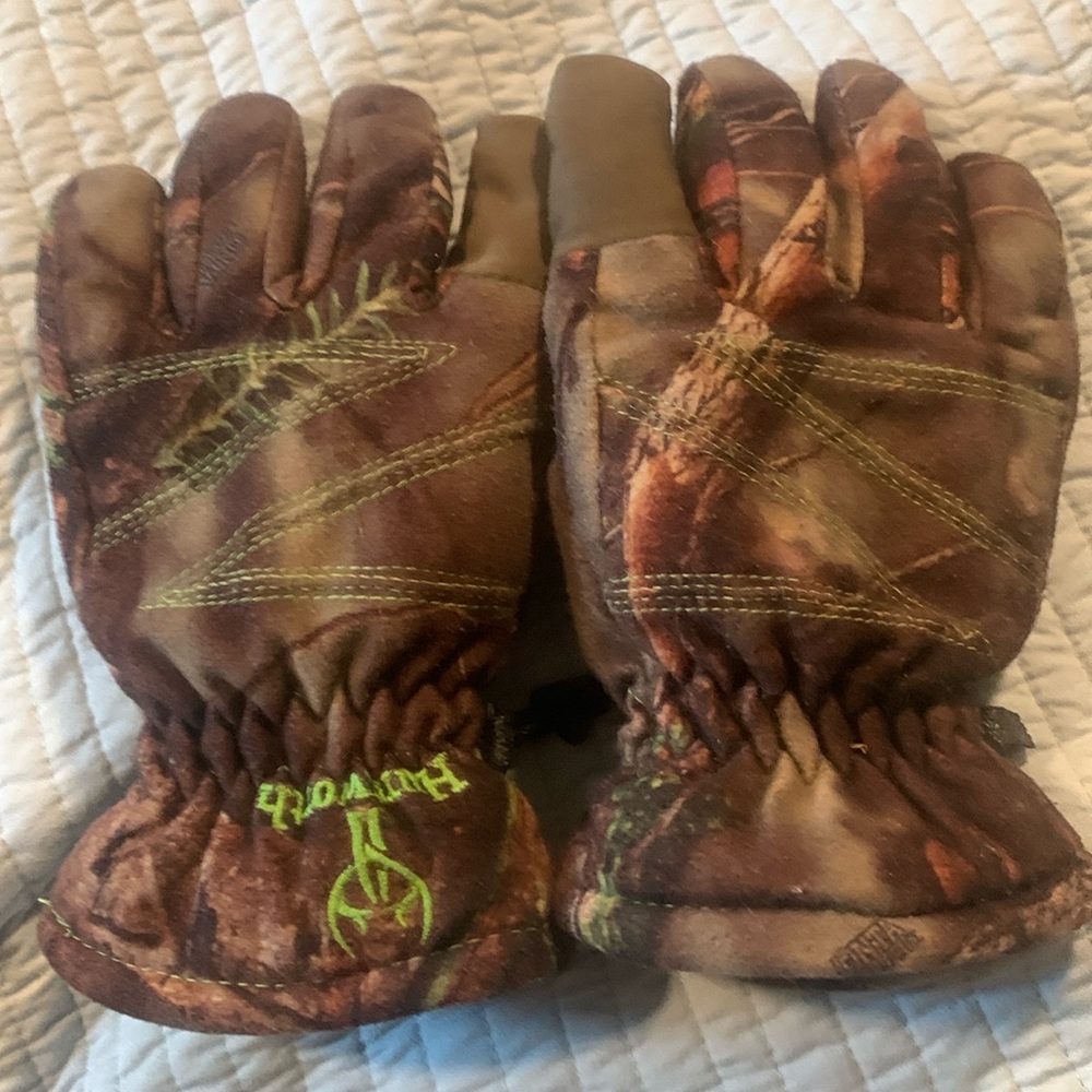 Huntworth thinsulate youth camouflage gloves